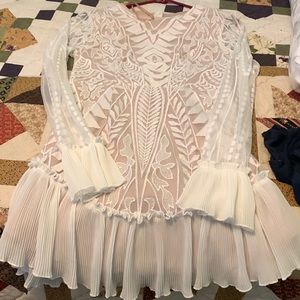 VICI Saints + Secrets Nude and - White - Off White Dress - Preowned